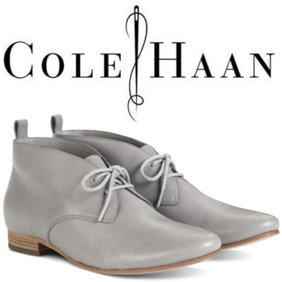 COLE HAAN Women Size 10.5 Stellan Leather Chukka Ankle Boot Bootie - Picture 1 of 8